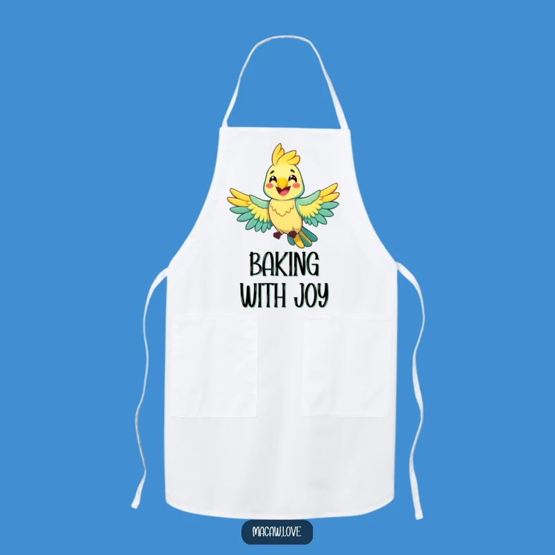 Funny Cheerful Macaw Apron - Cook with a Smile!