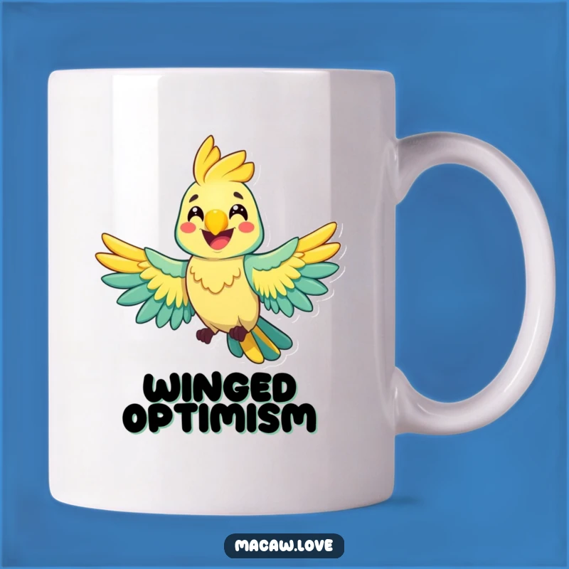 Funny Cheerful Macaw Mug - Spread Joy & Smiles Gift!