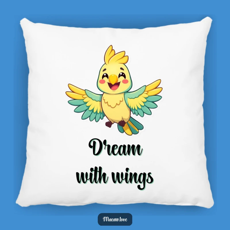 Funny Cheerful Macaw Pillow - Cozy Comfort & Happy Vibes!