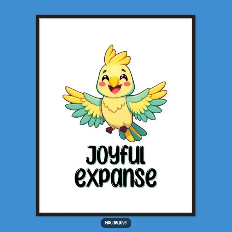 Funny Cheerful Macaw Digital Art - Instant Joyful Decor!