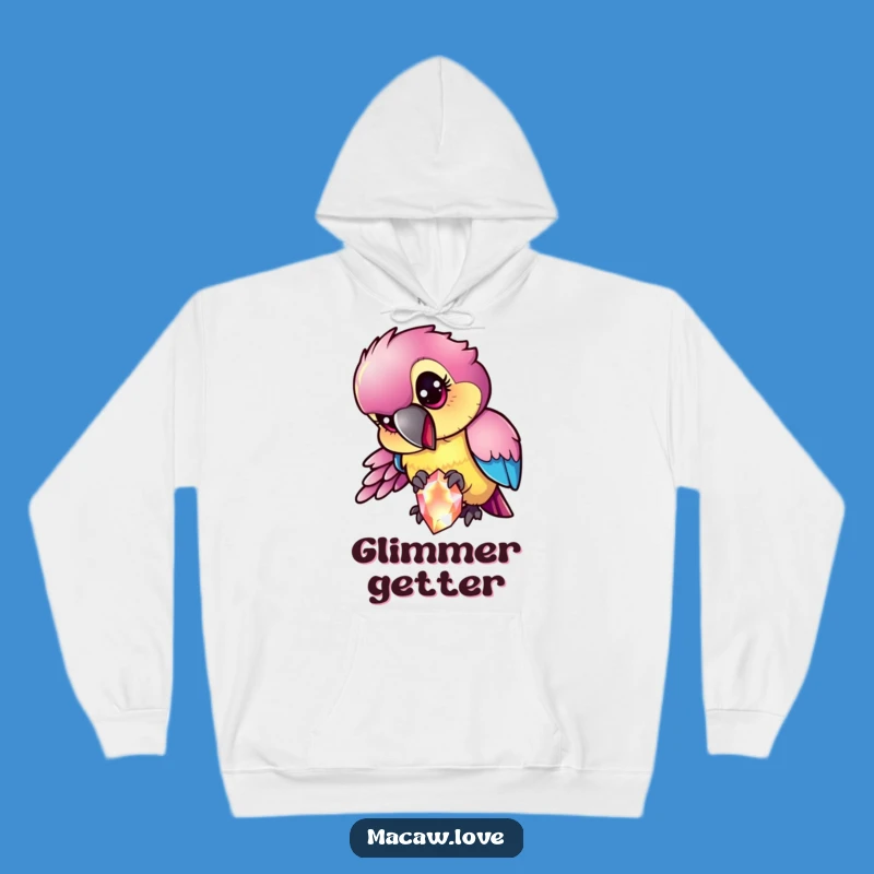 Cozy Funny Mischievous Macaw Hoodie - Warmth & Sparkle Gift!