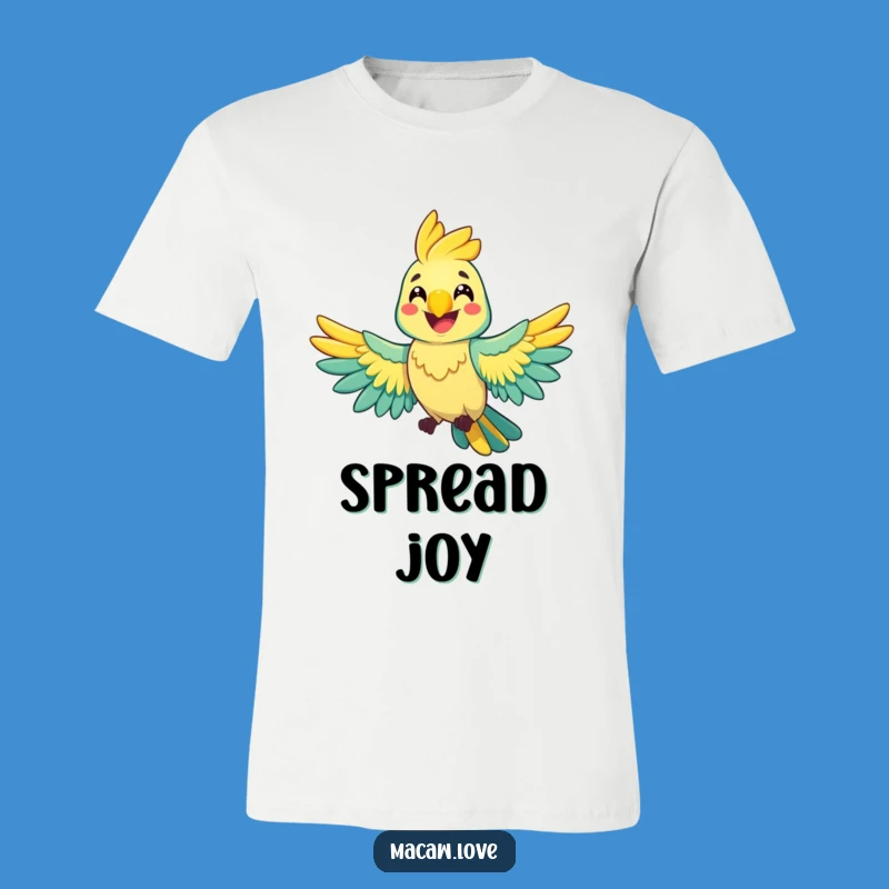 Funny Cheerful Macaw T-Shirt - Spread Your Wings & Smile!