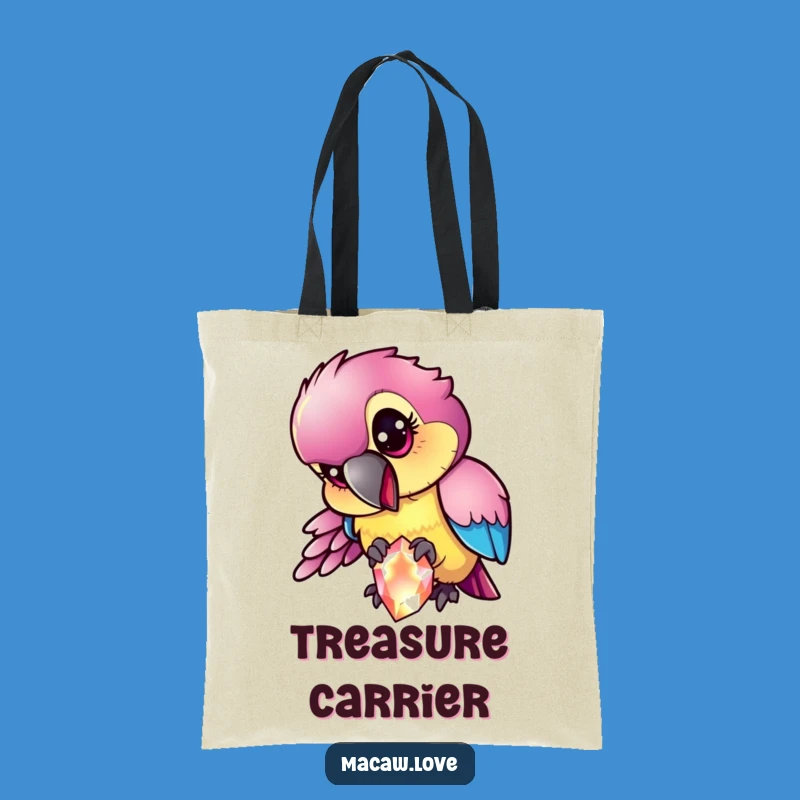 Funny Mischievous Macaw Tote Bag - Carry Your Treasures!